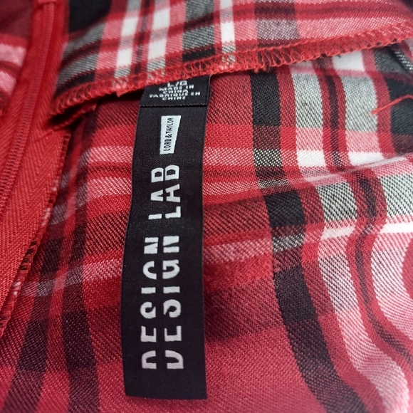 Design Lab Lord & Taylor red plaid 90’s skirt - Picture 7 of 8